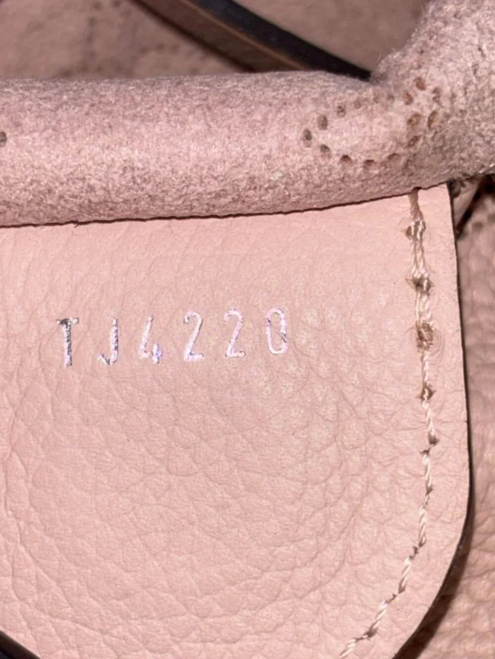 LOUIS VUITTON  Hina PM Mahina Leather Crossbody Bag Magnolia